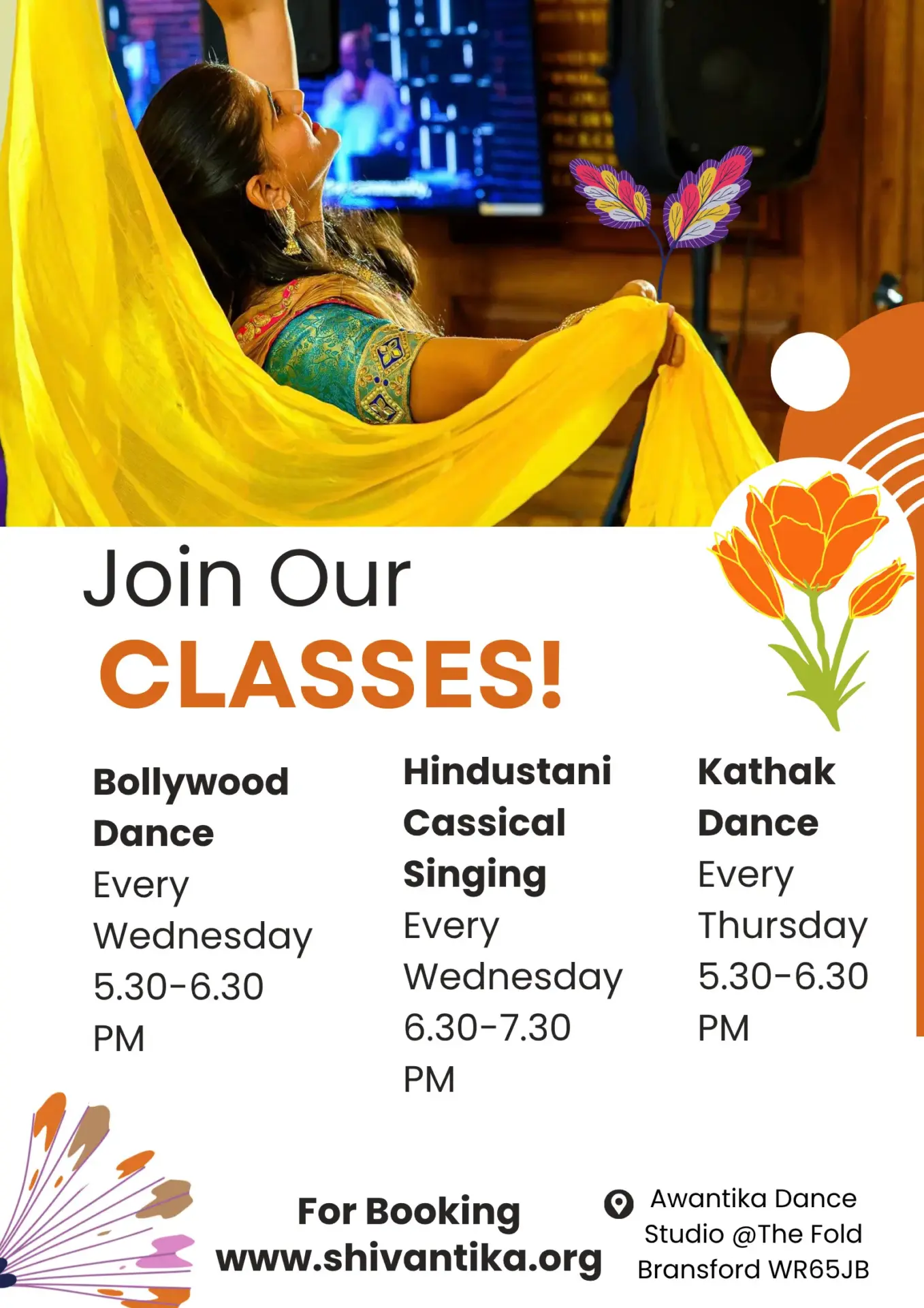 INDIAN DANCE & MUSIC CLASSES AT AWANTIKA DANCE STUDIO
